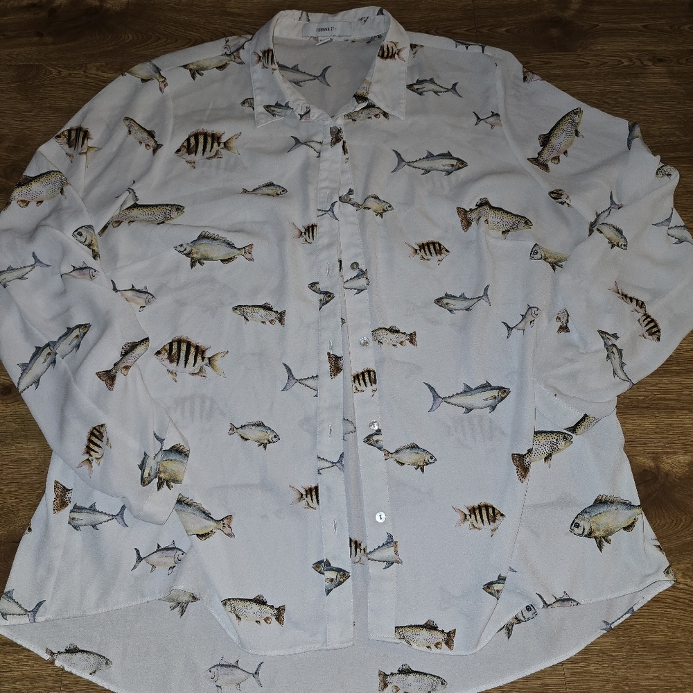 Button down fish shirt